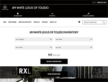 Tablet Screenshot of jimwhitelexustoledo.com